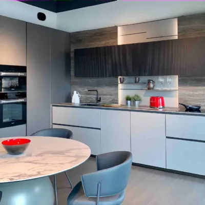 Cucina grigio moderna ad angolo Axis - irori Zampieri cucine a soli 27100