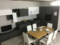 Cucina grigio moderna ad angolo Cielo nevada Mobilturi cucine in Offerta Outlet