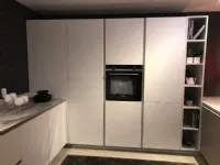 Cucina grigio moderna ad angolo Maxima 2.2 Cesar in Offerta Outlet