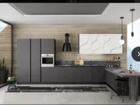 Cucina grigio moderna ad angolo Maya 2 Artigianale in offerta