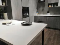 Cucina grigio moderna ad angolo Zen Mobilturi