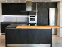 Cucina grigio moderna ad isola Ingrosso cucine moderne icm15 Primopiano cucine in Offerta Outlet