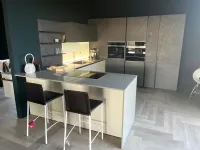 Cucina grigio moderna con penisola Space Forma 2000 a soli 7800