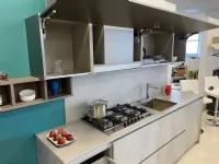 Cucina grigio moderna lineare All-round Doimo cucine in Offerta Outlet