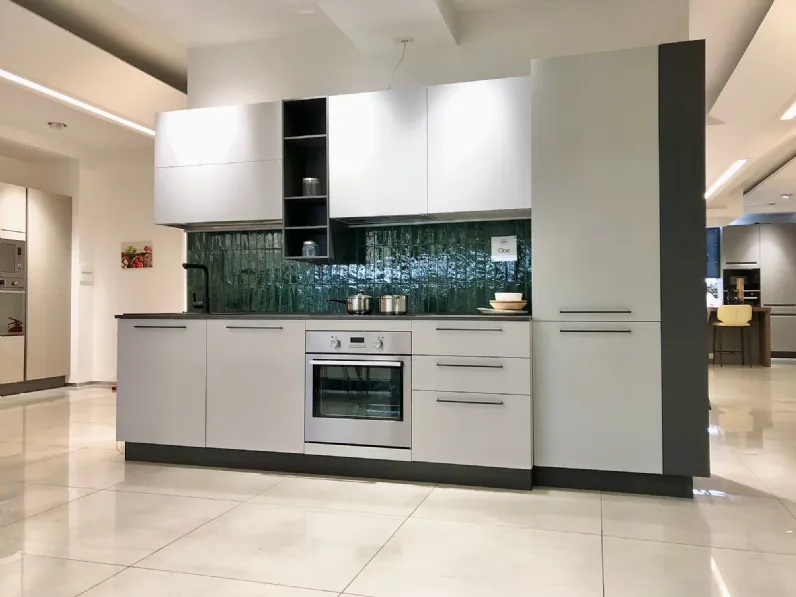 Cucina lineare moderna grigio Arredo3 Chloe a soli 6500