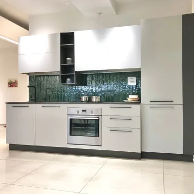 Cucina lineare moderna grigio Arredo3 Chloe a soli 6500