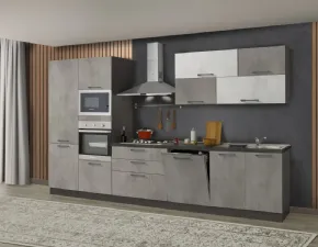 Cucina grigio moderna lineare Cucina mod.filo in ecoresina di ar-tre cucine in promo sconto del 35% Ar-tre a soli 6790�