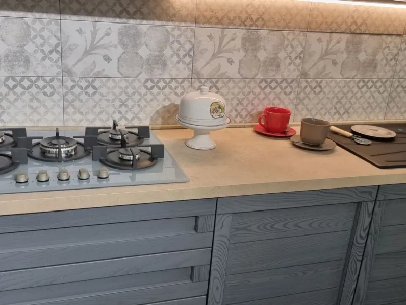 Cucina grigia moderna lineare Net cucine Elsa a soli 4650 Euro