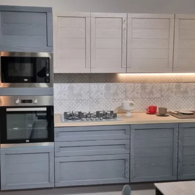 Cucina grigio moderna lineare Elsa Net cucine