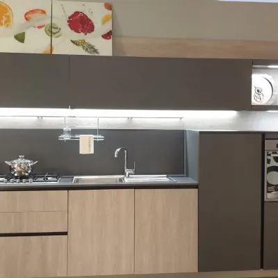 Cucina grigio moderna lineare First Snaidero in Offerta Outlet