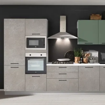 Cucina grigio moderna lineare Marilin Aran a soli 3400