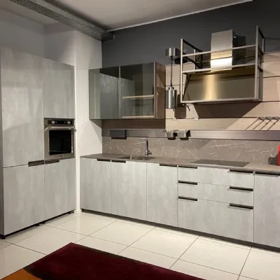 Cucina grigio moderna lineare Mia Scavolini