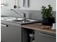 Cucina grigio moderna lineare Pd15 * Artigianale in offerta