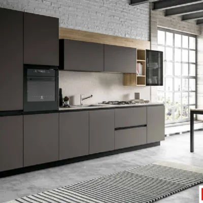 Cucina lineare moderna Torino Mottes selection a prezzo scontato