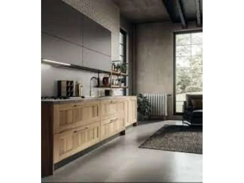 Cucina lineare moderna grigia Arredo3 Cleo 1 a soli 11201€