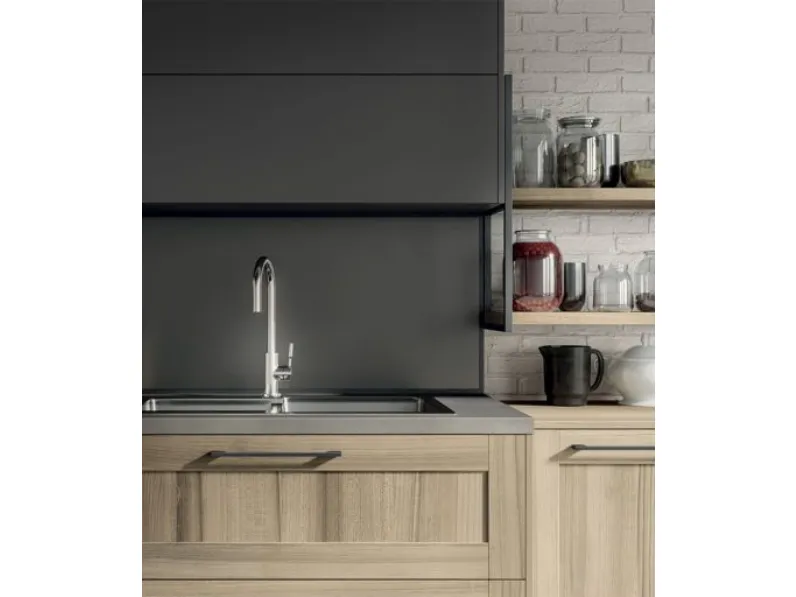 Cucina lineare moderna grigia Arredo3 Cleo 1 a soli 11201€