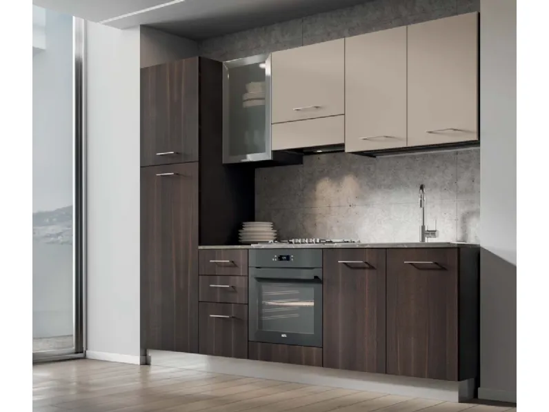 Crea una cucina moderna lineare con Arrex Composizione 255 a soli 2995.