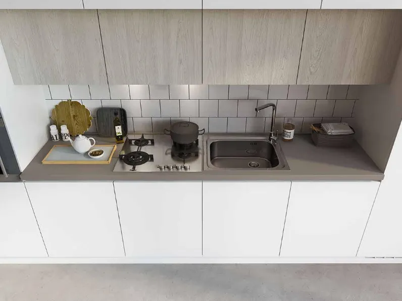 Cucina Essebi lineare Seta SCONTATA del 35%! Look moderno ed elegante.