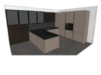 Cucina moderna con penisola Cucina binova bluma Binova a prezzo scontato