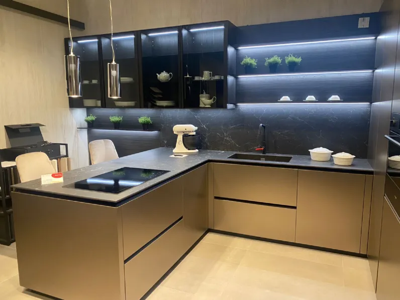 Cucina moderna con penisola Cucina binova bluma Binova a prezzo scontato