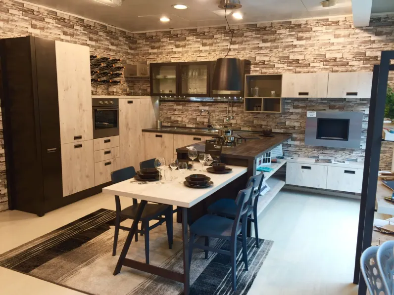 Cucina in laminato materico Creo a PREZZI OUTLET