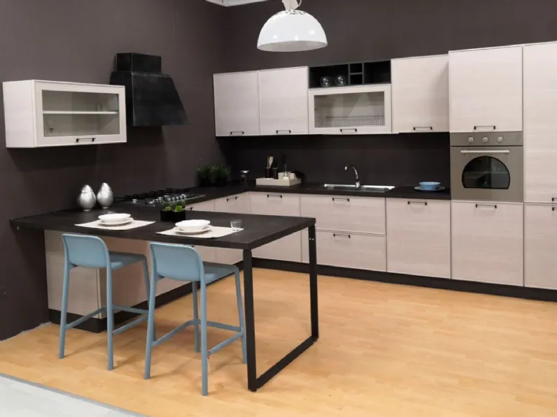 Cucina in laminato materico Mobilturi a PREZZI OUTLET