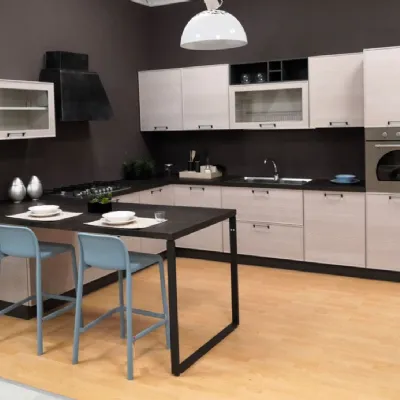 Cucina in laminato materico Mobilturi a PREZZI OUTLET