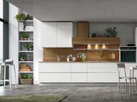 Cucina Infinity moderna rovere chiaro lineare Stosa scontata 25%