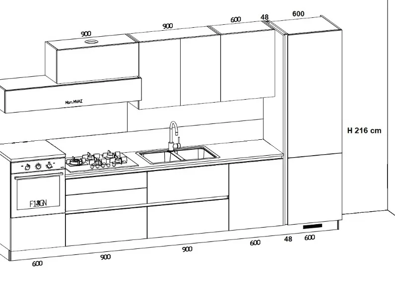 Cucina Stosa Infinity PREZZO OUTLET scontata 25%