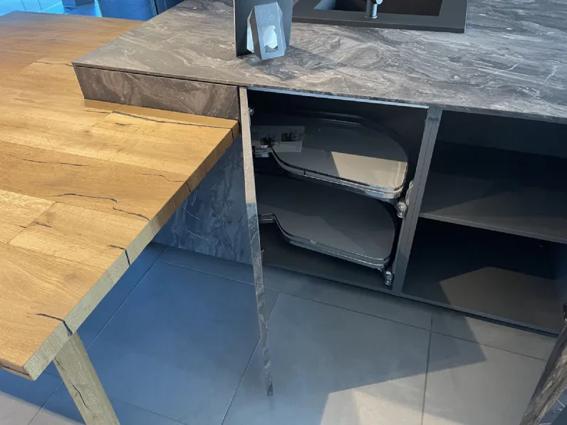 Cucina in laminato materico Zecchinon a PREZZI OUTLET