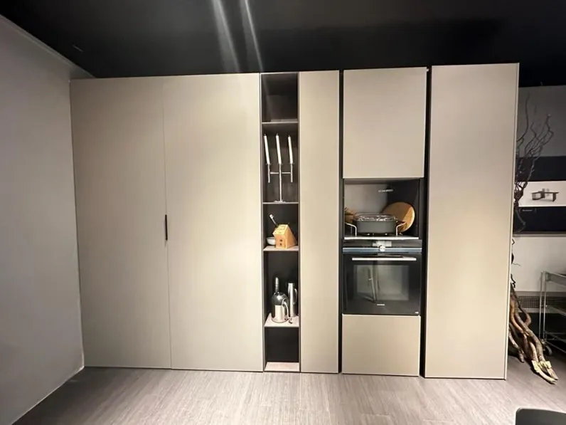 Cucina lineare moderna tortora Arrital Ak project a soli 3790