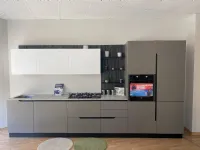 Cucina moderna grigio Dibiesse lineare Lesmo expo a soli 8900