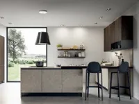 Cucina Prima cucine Zoe grafite e silvermine OFFERTA OUTLET sconto 50% 