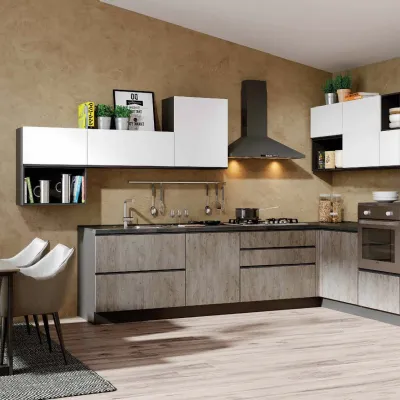 Cucina lineare Emily 09 Evo cucine con uno sconto vantaggioso