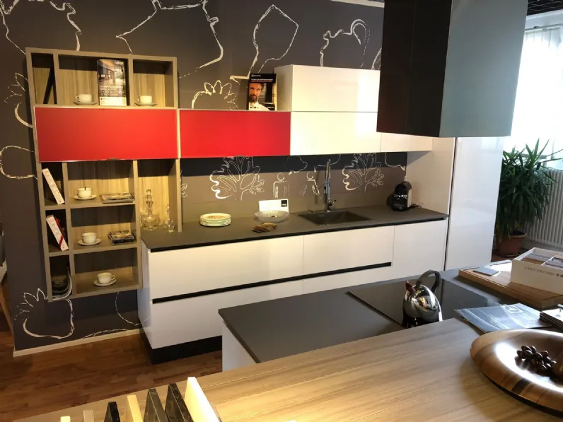 Cucina in polimerico lucido Aran a PREZZI OUTLET