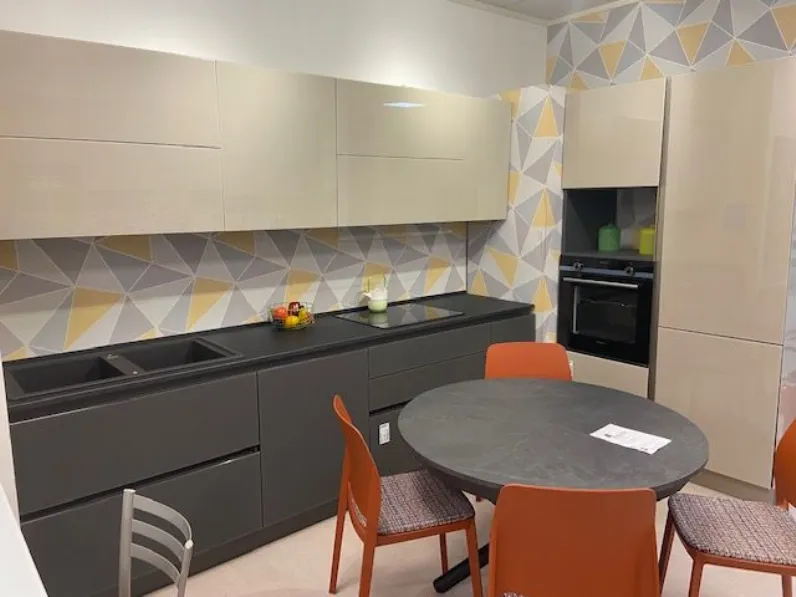 Cucina tortora moderna lineare Al-32 Arrex a soli 9000