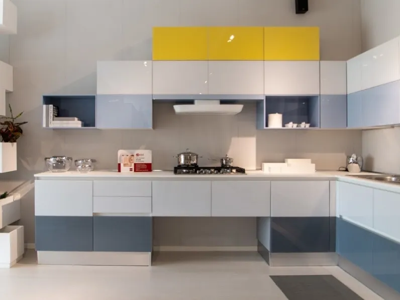 Cucina in vetro Scavolini Tetrix a PREZZI OUTLET