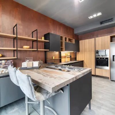 CUCINA con penisola Arredo3 Kali' SCONTATA 68%