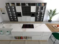 Cucina bianca industriale con isola Ego Astra in offerta