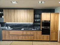 Cucina Regola industriale rovere chiaro Scavolini lineare scontata 48%