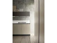 Cucina lineare in laminato opaco bianca Miami 3 a prezzo ribassato