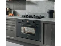 cucina lineare grigia e legno offerta outlet