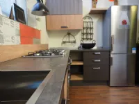 cucina angolo moderna industrial 
