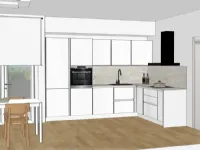 Cucina Infinity moderna altri colori Gicinque ad angolo scontata 43%