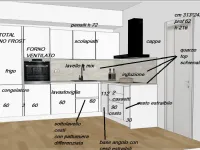 Cucina Infinity moderna altri colori Gicinque ad angolo scontata 43%