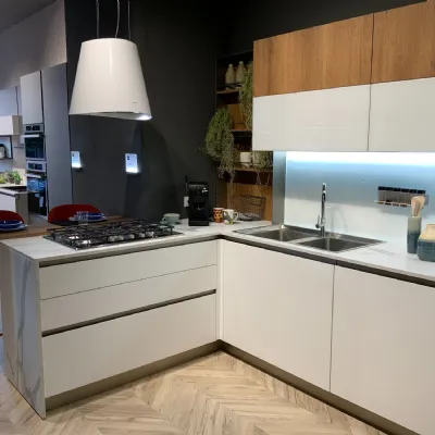 Cucina moderna ad angolo Stosa Infinity  a prezzo scontato