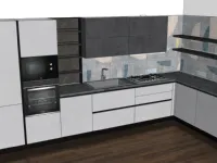 Cucina bianca moderna ad angolo Creo Jey a soli 8000 Euro