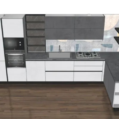 Cucina Jey ad angolo Creo con un ribasso imperdibile