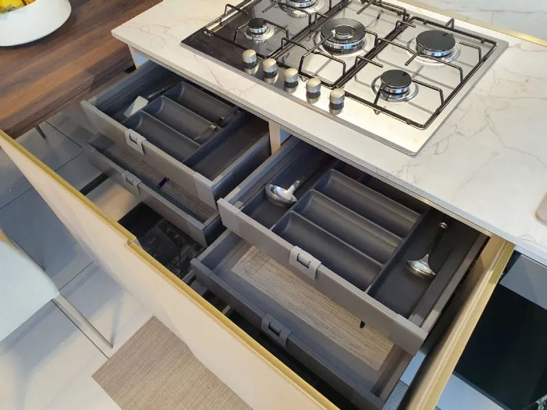 Cucina con penisola Arredo3 K4 kali SCONTATA 44%