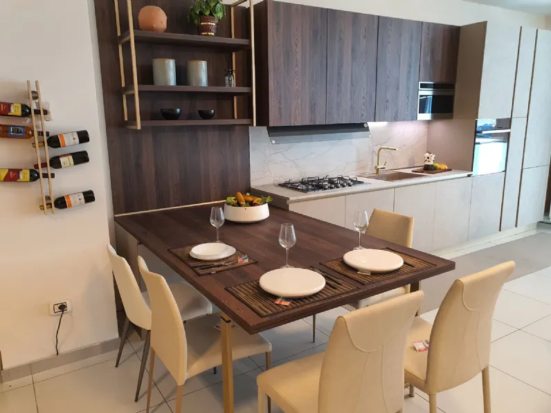Cucina con penisola Arredo3 K4 kali SCONTATA 44%